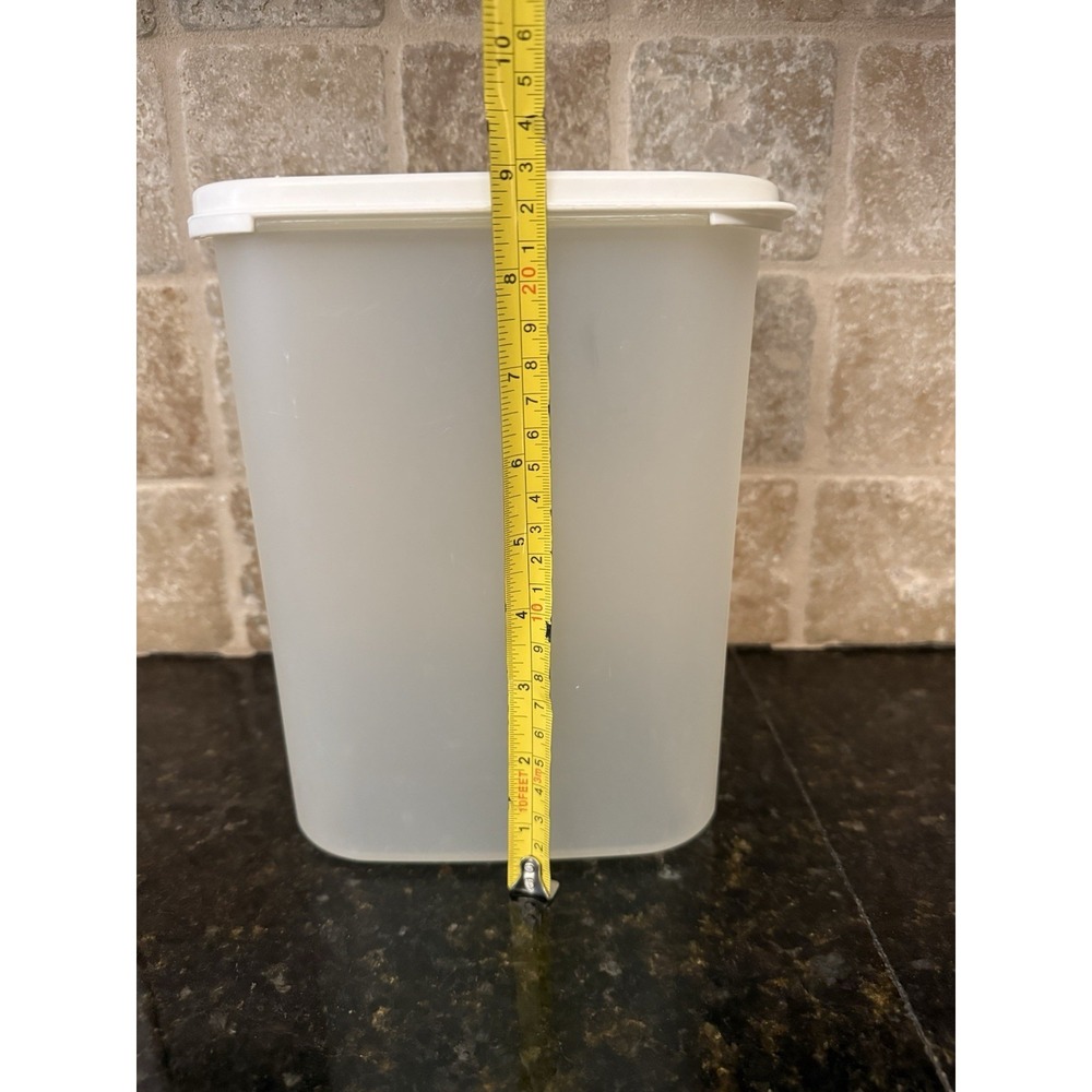 Tupperware Modular Mates 4 Square 23 Cup Container 1622 &‎ white lid 1623 - Picture 5 of 5